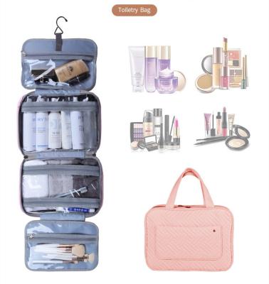 China Waterproof Foldable Travel Toiletry Bag Four Pockets 20-35L Cosmetic Bag For Travel On Business for sale