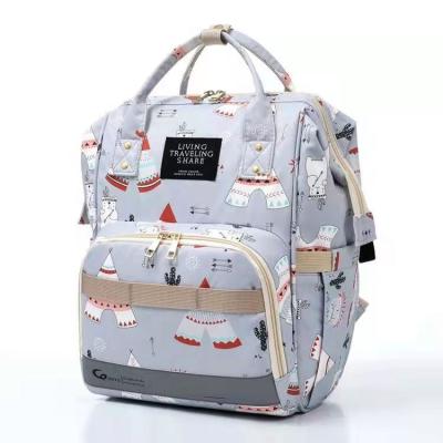 China Large Capacity Mummy Backpack Waterproof Hot Selling Multifunctional Diaper Bag Baby Diaper Bag Mummy Bag for sale