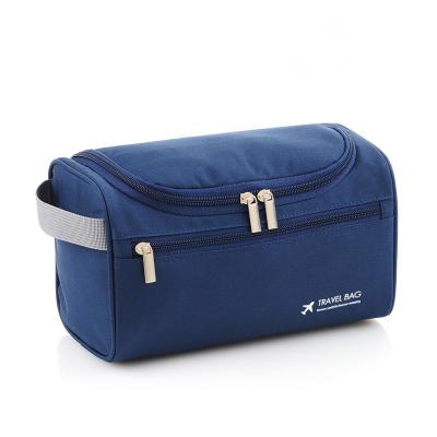 China For Wholesale Custom Waterproof Women Men's Cosmetic Bag Travel Polyester Logo Toiletry Bag Cosmetic Toiletry Bag for sale