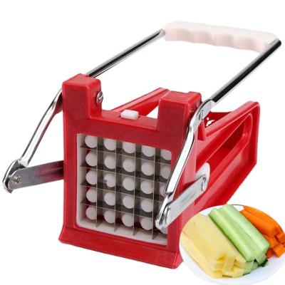 China Vegetable Chopper For Cutting Potatoes Cucumbers Cucumbers Slicer Stainless Steel French Fries Cutter Viable Potato Chipper for sale