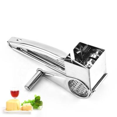 China Viable Hot Selling Manual Cheese Grater Amazon Products Kitchen Accessories Stainless Steel Vegetable Potato Grater Shredder for sale