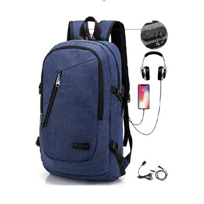 China With USB laptop bag business travel backpack, backpack with earphone cable, USB port and charging code lock for sale