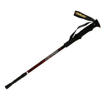 China EVA Outdoor Trekking Pole Mountaineering Telescopic Walking Stick for sale