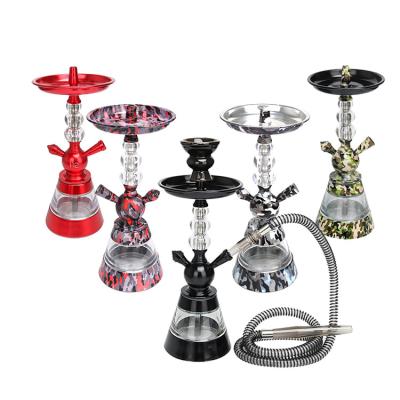 China 2020 various color selection aluminum alloy metal art desgin camouflage hookah shisha sets eco-friendly for sale