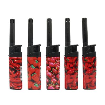 China Traditional Wholesale Refillable BBQ Lighter PVC Shrink Film Kitchen GRILL Lighter Wholesale Lighters for sale