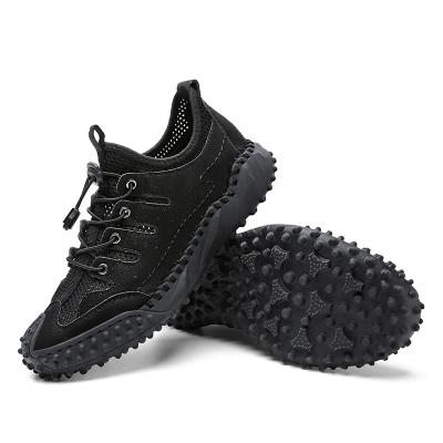 China 2022 Fashion Trend Men's Daily Casual Shoes Breathable Mesh Leather Large Size Handmade Shoes New 38-46 for sale