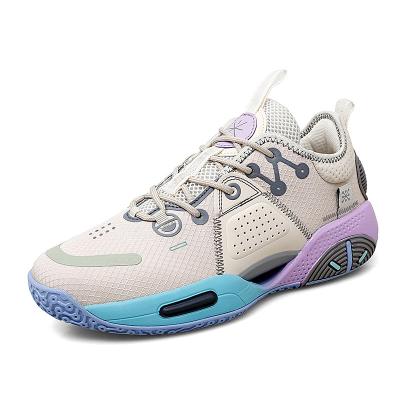 China Fashion Trend Mid-Height Basketball Shoes Stitching DM Cotton Candy Upper Rubber Sneakers for sale