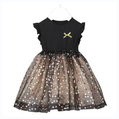 China Baby Girl Summer Dress Breathable Cotton Super Fairy Children's Foreign Style Mesh Princess Dress for sale