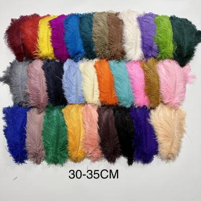 China Decorations 30-35CM Factory Wholesale Cheap Price Natural Ostrich Feather For Wedding Centerpieces Decoration for sale