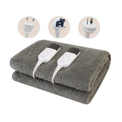 China Hotel King Size Electric Thermal Blankets Amazon Faux Fur Throw Heat Blanket for sale