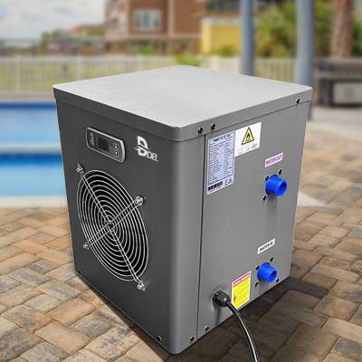 China Mini Swimming Pool Heat Pump 24kw Outdoor Vertical Inverter Water Heater for sale