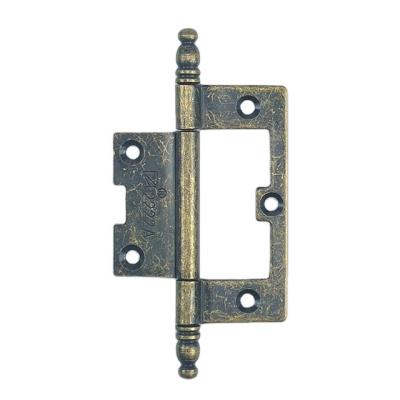 China Highly Used Flush Door Hinge Denominator Cabinet Butterfly Pointed Cabinet Door 3 Inches Iron for sale