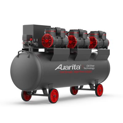 China 5 Piston AC Dc Oil Free Silent Electric Portable Oil Less Industrial Air Compressor for sale