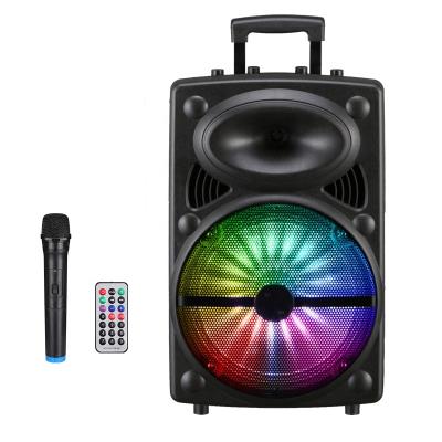 China Lt-1203 China factory stereo deep bass professional HIGH FIDELITY phone outdoor trolley speaker karaoke speaker 12 inch stereo for sale