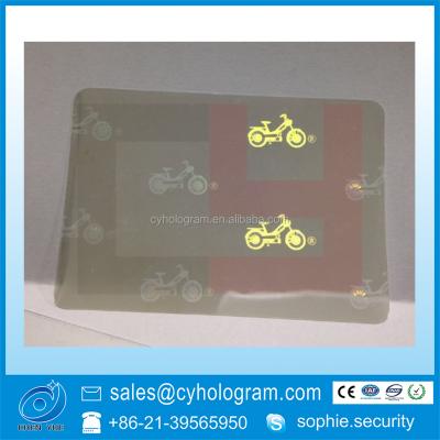 China Anti Counterfeit Hologram Custom Adhesive Anti Counterfeit ID Card Overlay With UV for sale