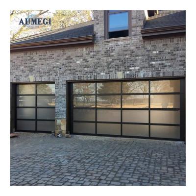 China Aumegi sound insulation garage door cover metal building garage doors waterproof garage door panel for sale