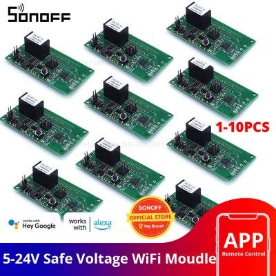 China APP Control SONOFF SV Wifi Switch Relay 5-24V Safe Voltage Wireless Switch Smart Home Module Support Secondary Development Alexa for sale