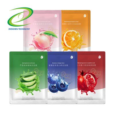 China Korean Leaf Face Mask Moisturizer Private Label Skin Care Factory Fruit Patch Mask Natural Extract Moisturizing Facial Mask Fruit for sale