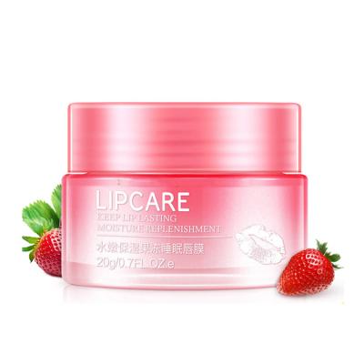 China Anti-Wrinkle Strawberry Jelly Lip Sleeping Mask Keep Moisturizing Lasting Sleeping Lip Mask Nourish Lip Care Mask for sale