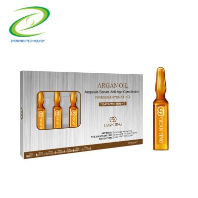 China Moisturizer Anti-Aging Complexion Firming Oxidation Argan Oil Ampoule Serum Hydrating Oxidize Skin Care Serum for sale