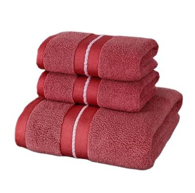 China Luxury 100% Custom Hotel Cotton Jacquard SatinTerry QUICK DRY Bath Towel Set With Custom Logo for sale