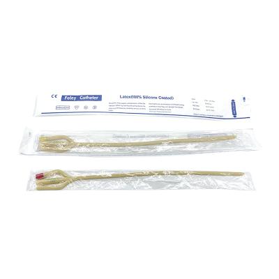 China Surgical Medical Disposable Sterile Silicone Coated Latex Foley Balloon Catheter for sale