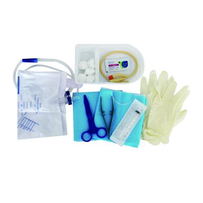 China Safe Medical Disposable Urinary Catheterization Kit Urinary Catheter Tray Set for sale