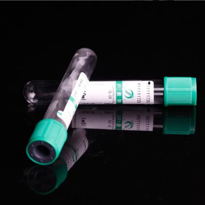 China Disposable Additive Type Lithium Heparin Container / Vacuum Blood Collection Sodium Heparin Tube for sale