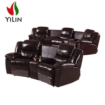 China R778-1 Modular Top Selling Fashion Section Sofa Design Movie Theater Recliner Seat Couch for sale