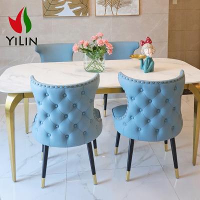 China Modern Modern Dining Chairs Velvet Metal Gold Leg For Home Dining Room Hot Sale Rabric Velvet Dining Chair for sale