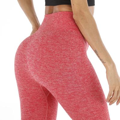 China High Waisted Custom Logo Design Yoga Leggings Workout Antibacterial Seamless Yoga Leggings For Women Gym for sale