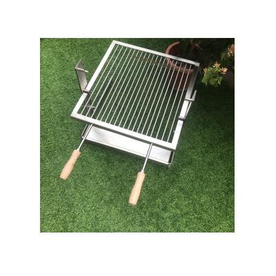 China Easily Assembled Tuscan Stainless Steel Chimney Grill With Wooden Handle for sale