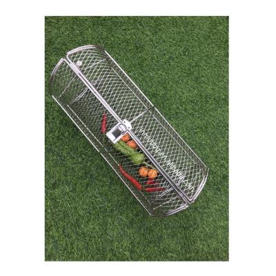 China Dustproof Non-Stick Stainless Steel Barbecue Basket For Rotisserie for sale