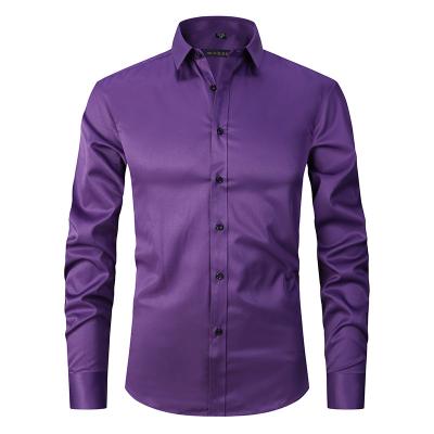 China Wholesale High Quality Professional Plus Size Anti-pilling Shirts Men Customize Long Sleeve Shirt for sale