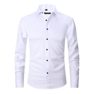 China Wholesale new fashion spring cardigan shirt men long sleeve slim slim work white anti-pilling shirts for sale