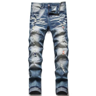 China Wholesale High Quality Luxury Men's Leisure Time Dress Pants QUICK DRY Style Stacked Jeans Men's Jeans Hombre for sale