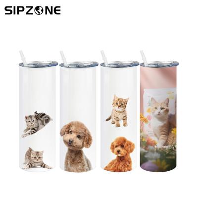 China Stocked Create Your Own 20oz Sublimation Tumbler Straight Edition For Custom Gifts for sale