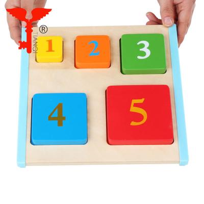 China High Quality Wooden DIY TOY OEM Early Education Puzzle Hand Grip Dish For Children for sale