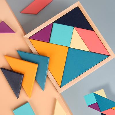 China DIY TOY Magnetic Puzzle Tangram OEM Educational Intelligent Kid Toy 7 Tangram Pieces for sale