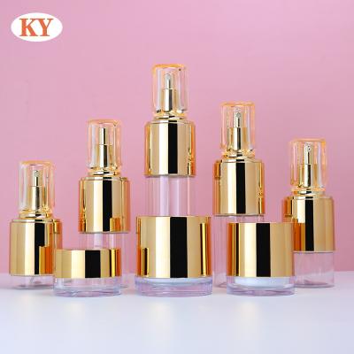 China Personal Skin Care Packaging High-end PET plastic lotion bottle 50/80/120/150/200ml Custom Cosmetic Lotion Pump Bottles for skin care cosmetic packaging for sale