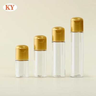 China Personal Skin Care Packaging 5/10/15/20ml PET plastic Flip toner empty Bottles Trial bottling  Sample body wash bottle for cosmetics packing for sale