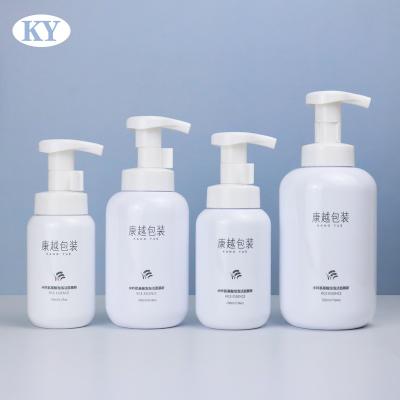 China Personal Skin Care Packaging customization 250ml facial foam cleanser bottle PET cosmetic liquid soap dispenser plasticmousse Foam Pump Bottle for sale