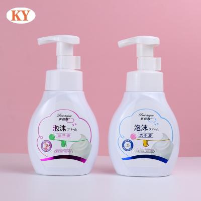 China Personal Skin Care Packaging customization 300ml facial foam cleanser bottle PET cosmetic liquid soap dispenser plasticmousse Foam Pump Bottle for sale