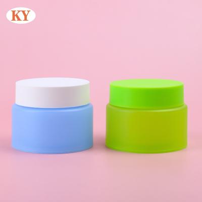 China Cosmetic 100g PP plastic cream jar luxury face cream bottle jar  cosmetics sub jar for  skin care  cosmetics packing for sale