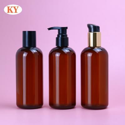 China Personal Skin Care Packaging 300ml PET  plastic Lotion Bottles  Shampoo empty Bottles body wash lotion  Body milk  bottle for cosmetics packing for sale