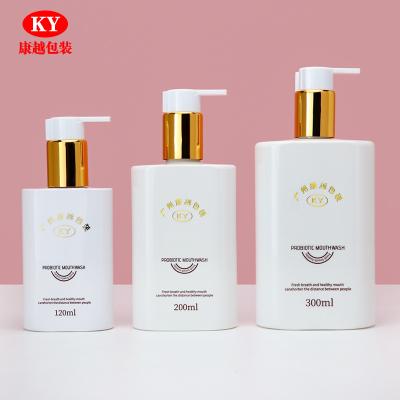 China Personal Skin Care Packaging PET Square custom cosmetic Lotion Pump Bottles 300Ml Conditioner  Hair Oil Body Wash Shampoo Cosmetic Bottle for sale