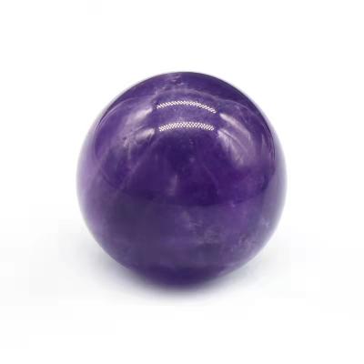 China China Crystal Healing Stones Amethyst Sphere Natural Dark Purple Wholesale Crystal Ball for Decoration for sale