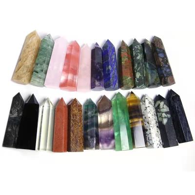 China China Shipping Various Free Wholesale Natural Point Crystal Wands Clear Rose Quartz For Home Decoration for sale