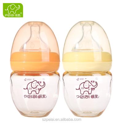 China BPA Free Wide Neck Baby Bottle 100ml PPSU Small Egg Milk Water Drinking Bottles for sale