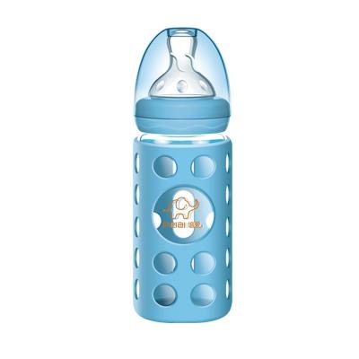 China Wholesale custom unbreak glass baby burliness heat preservation BPA free capacity baby bottles for sale